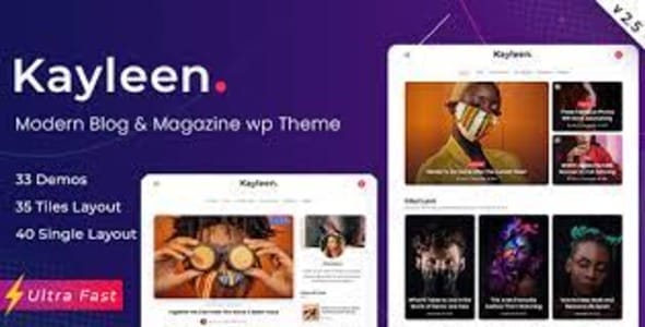 Kayleen Blog and Magazine Theme