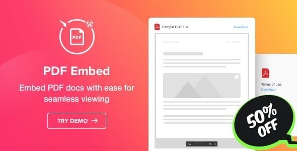 PDF Embed - WordPress PDF Viewer Plugin