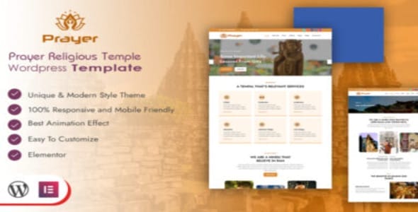 Prayer Religious Temple WordPress Template