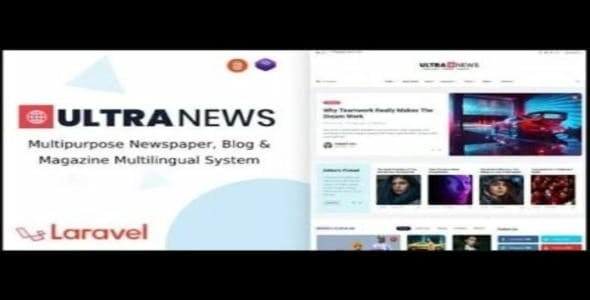 Ultranews - Laravel Newspaper, Blog and Magazine Multilingual System