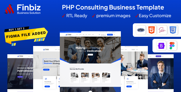 Finbiz – PHP Consulting Business Template
