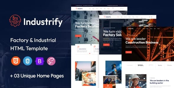 Industify - Industry HTML Template