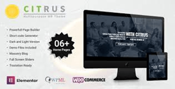 Citrus - One Page Multi-Purpose Theme