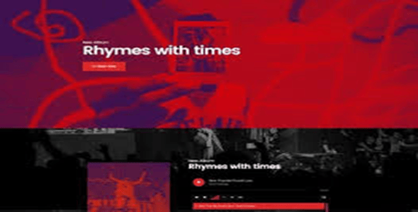 Elementorism Rhymes Landing Page