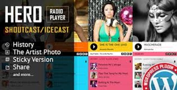 Hero - Shoutcast and Icecast Radio Player With History Plugin