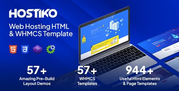 Hostiko WordPress WHMCS Hosting Theme