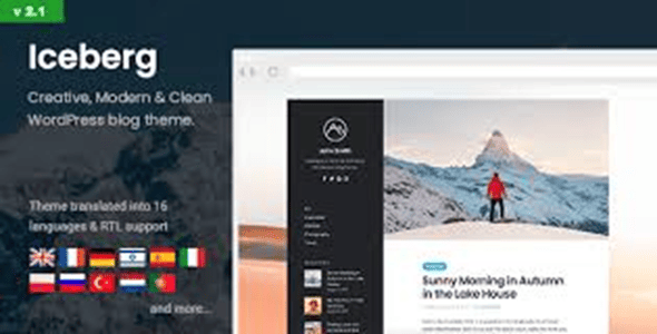 Iceberg Simple and Minimal Personal Theme