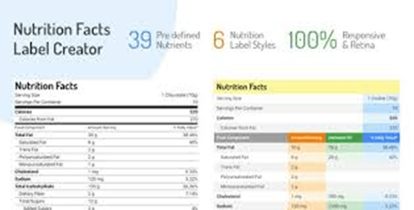 Nutrition Facts Label Creator Wordpress Plugin