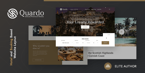 Quardo - Deluxe Hotels WordPress Theme