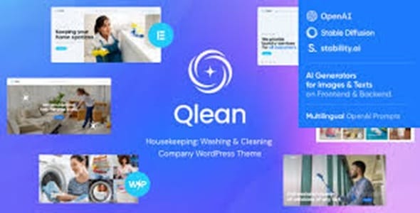 The Qlean Cleaning Company WordPress Theme