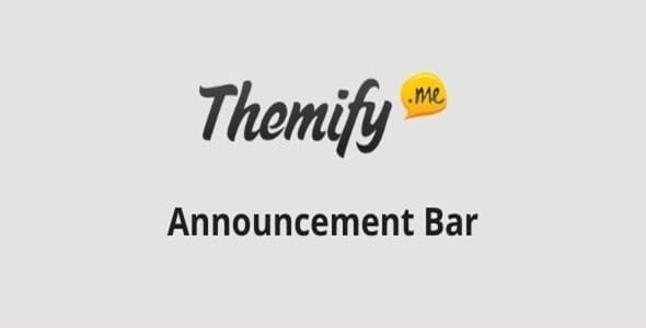 Themify Announcement Bar Addon