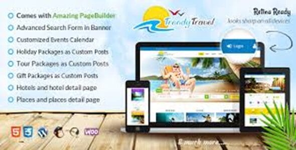 Trendy Travel Tour Travel WordPress Agency Theme