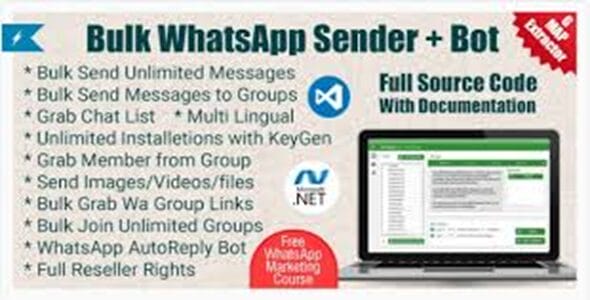 WaBulker Bulk WhatsApp sender + Group Sender + WhatsApp Autobot