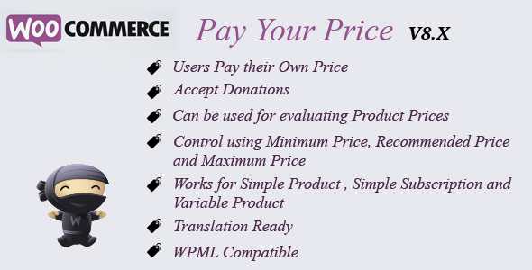 Woocommerce pay your price