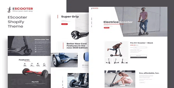 Escoot Single Product Shopify Theme Latest Version