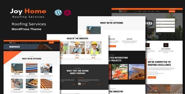 Joy Home Roofing Services WordPress Theme Joy Home - Roofing Services WordPress Theme